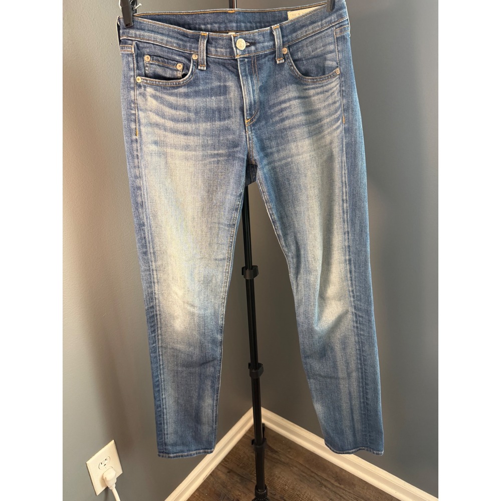 Rag & Bone The Dre Jeans Women 32 Blue Slim Boyfriend Low Rise Classic comfy